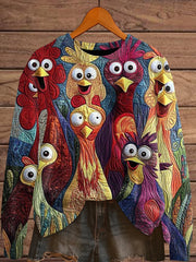 Women's Thanksgiving Turkey Print Sweatshirt