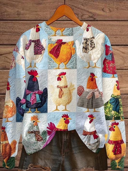 Women's Thanksgiving Turkey Print Sweatshirt