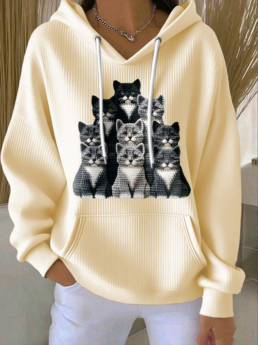 Women's Cut Cat Hoodie