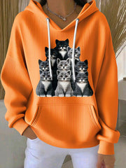 Women's Cut Cat Hoodie