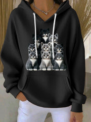Women's Cut Cat Hoodie