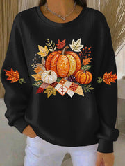 Women's Thanksgiving Print Casual Sweatshirt