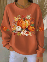 Women's Thanksgiving Print Casual Sweatshirt