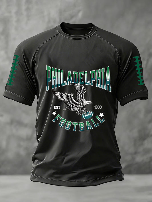 Men's Football Fans Lovers Gameday Short Sleeve T-shirt