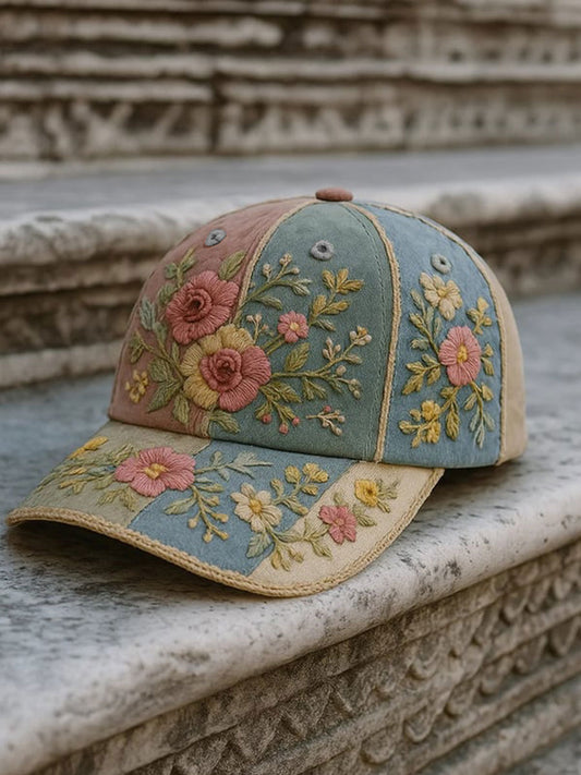 Unisex Breast Cancer Awareness Flowers Print Hat