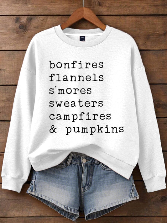 Women's Thanksgiving Print Sweatshirt