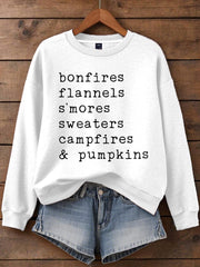 Women's Thanksgiving Print Sweatshirt