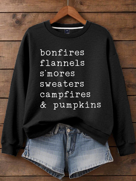 Women's Thanksgiving Print Sweatshirt