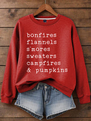 Women's Thanksgiving Print Sweatshirt