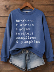 Women's Thanksgiving Print Sweatshirt