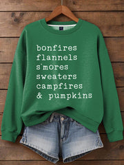 Women's Thanksgiving Print Sweatshirt
