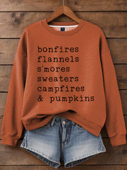 Women's Thanksgiving Print Sweatshirt