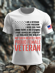 Men's Veterans Day Printed T-shirt