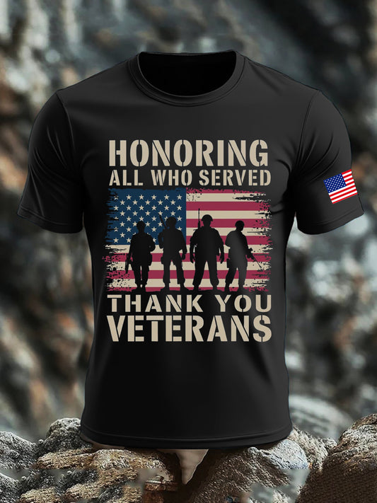 Men's Veterans Day Printed T-shirt