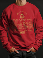 Men's Veterans Day Print Crew Neck Sweatshirt