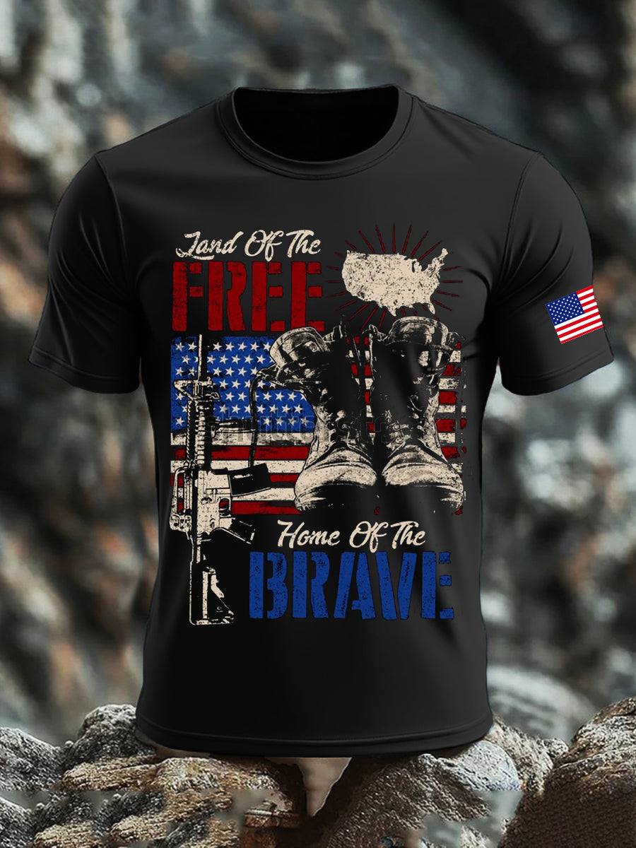 Men's Veterans Day Printed T-shirt