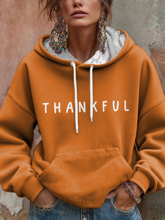 Women's Thanksgiving Autumn Pumpkin Printed Hoodie