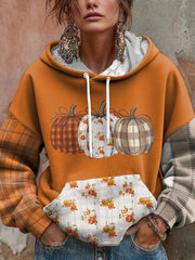 Women's Thanksgiving Autumn Pumpkin Printed Hoodie