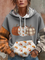 Women's Thanksgiving Autumn Pumpkin Printed Hoodie