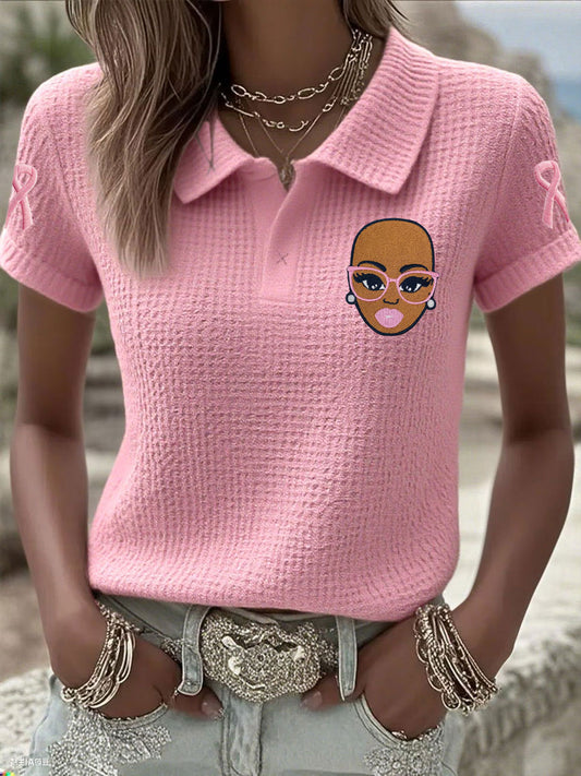 Women's breast cancer awareness tops