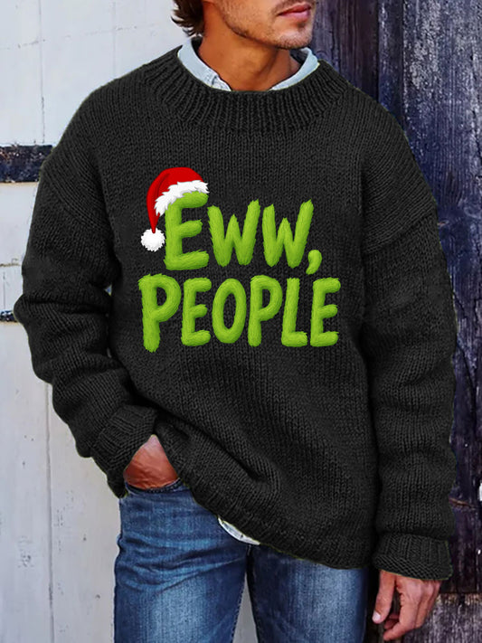 Men's Christmas Eww People Imitation Sweater