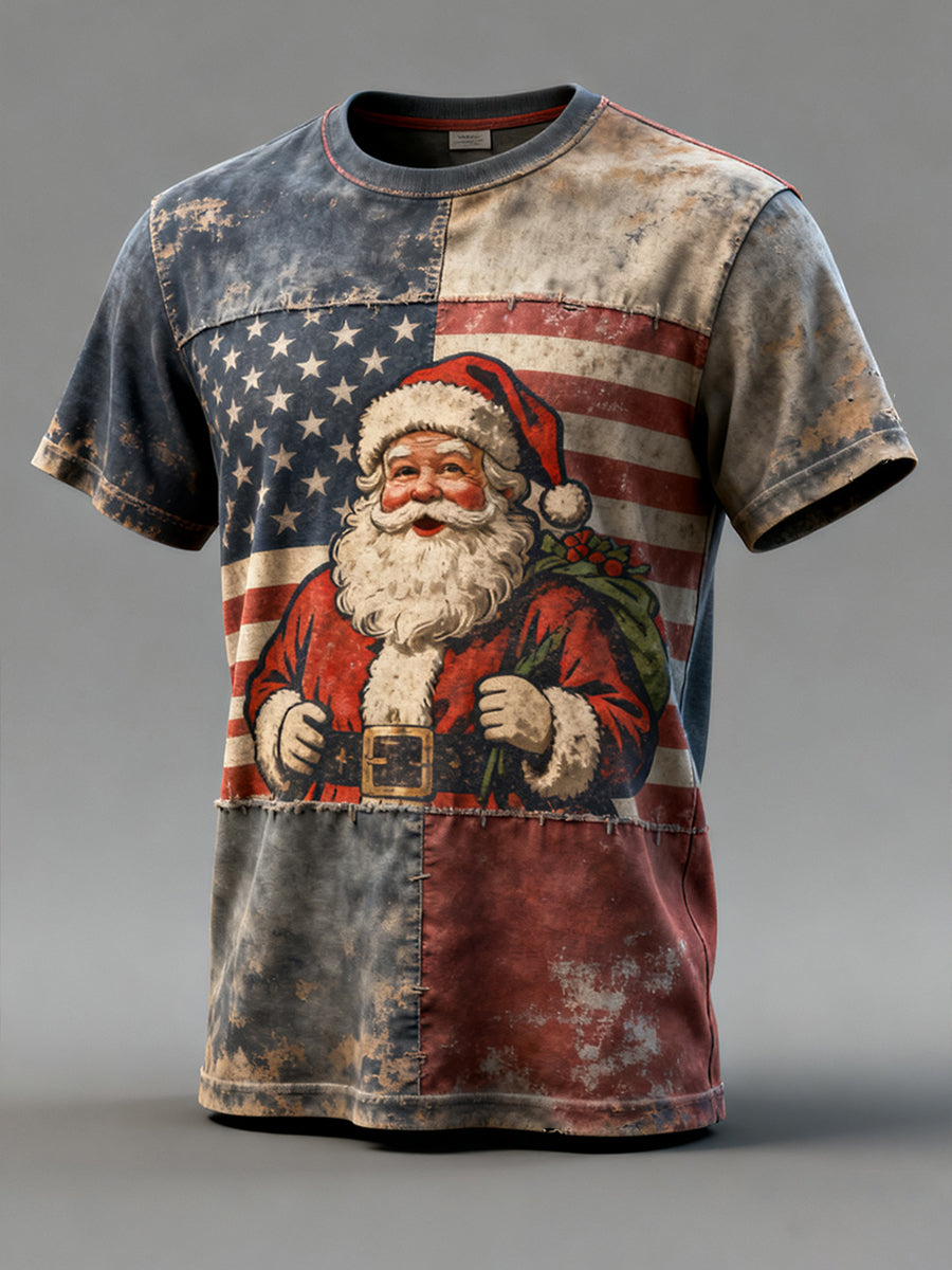 Men's Christmas Print Casual T-shirt