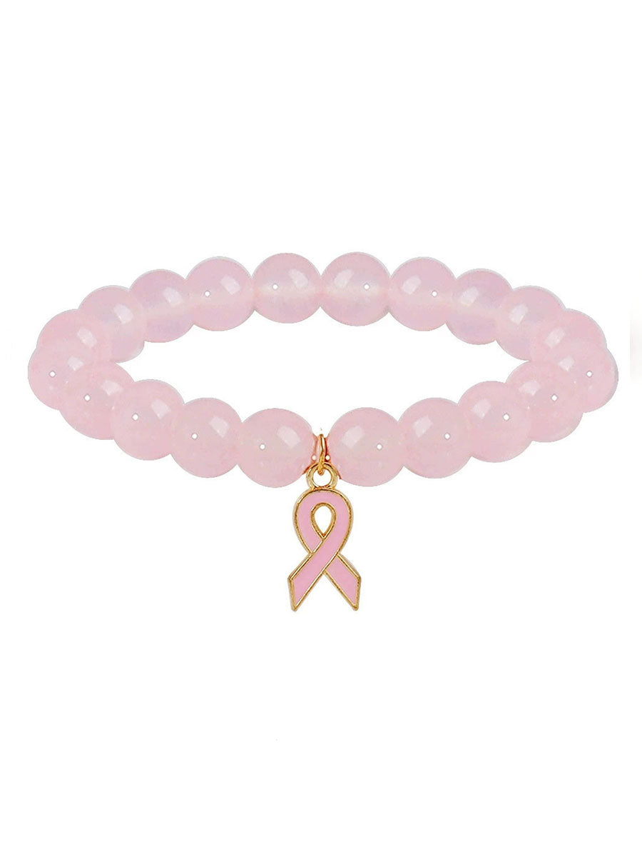 Women's Breast Cancer Pink Bracelet