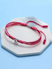 Women's Breast Cancer Pink Ribbon Adjustable Bracelet