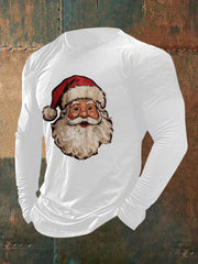 Men's Santa Claus Print Casual T-shirt