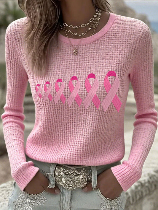 Women's Breast Cancer Awareness Pink Ribbon Tops