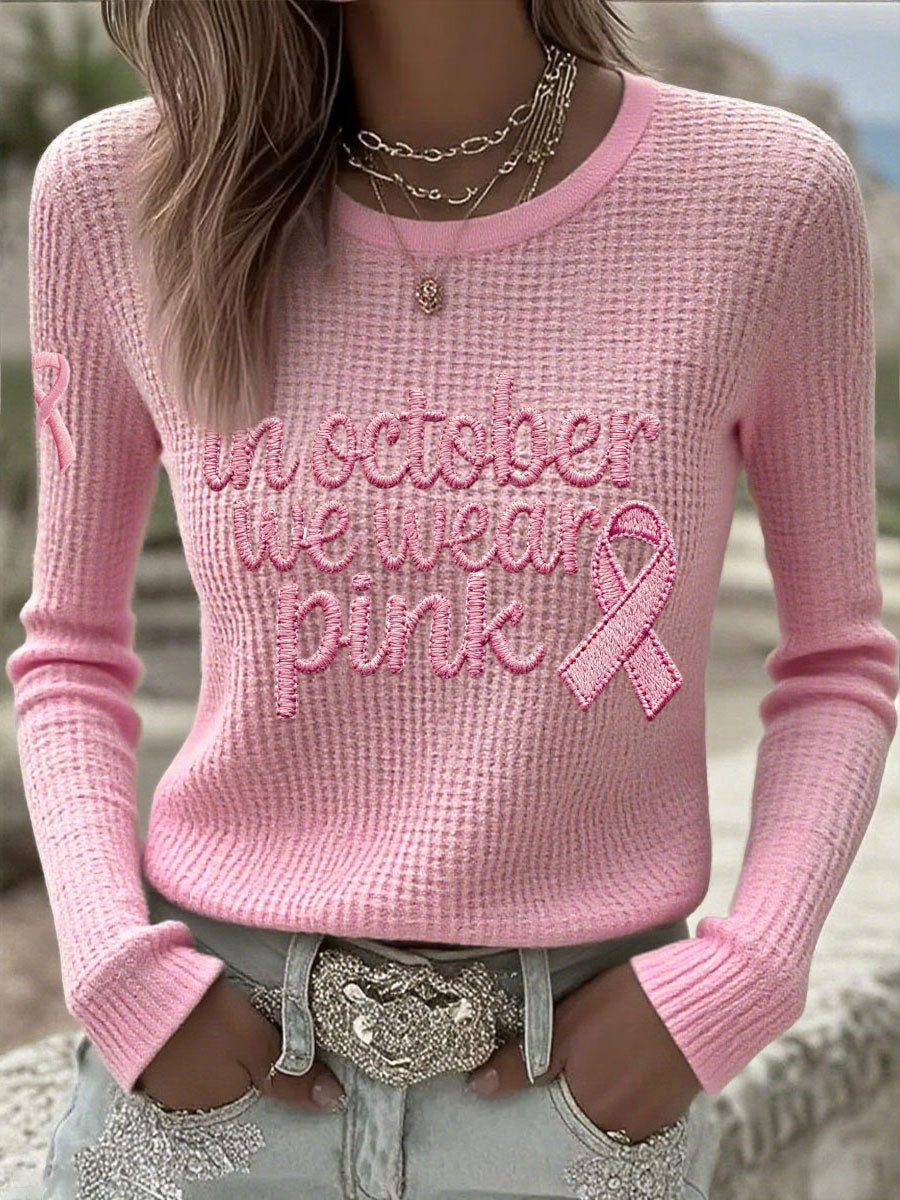 Women's 'In October We Wear Pink' Breast Cancer Awareness Tops