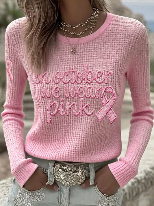Women's 'In October We Wear Pink' Breast Cancer Awareness Tops