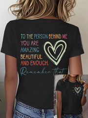 Women's Dear Person Behind Me Short Sleeve T-Shirt