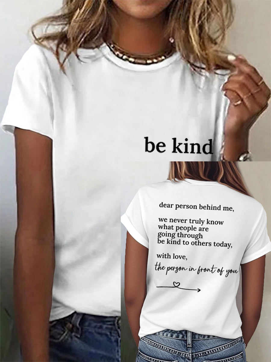 Women's Dear Person Behind Be Kind Tee