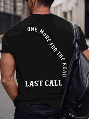 Men's Last Call Country Music Fan Print short-sleeved T-shirt