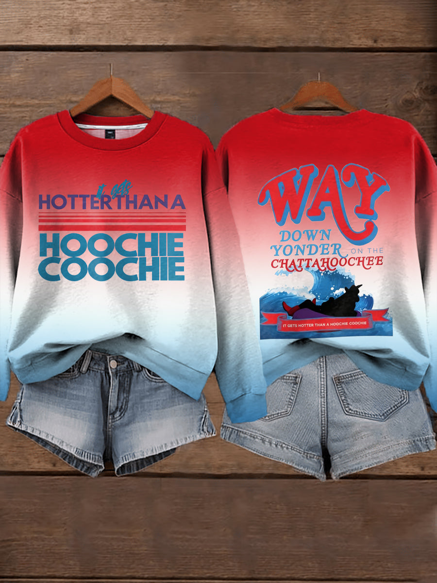 Women's Last Call Country Music Fan Print Sweatshirt