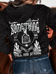Women's Last Call Country Music Fan Print Sweatshirt