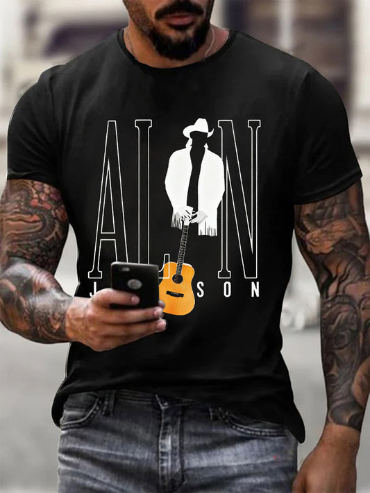 Men's Last Call Country Music Fan Print T-shirt