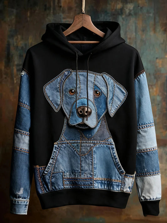 Women's Dog Print Hoodies
