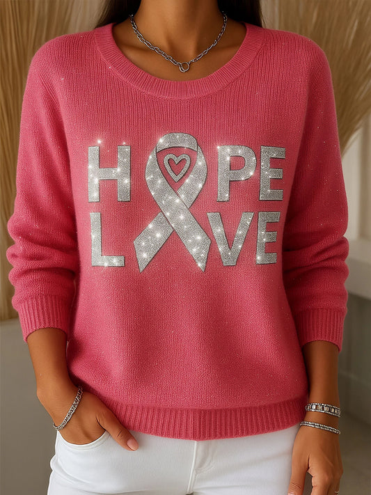 Women's Breast Cancer Awareness Hope Love Tops