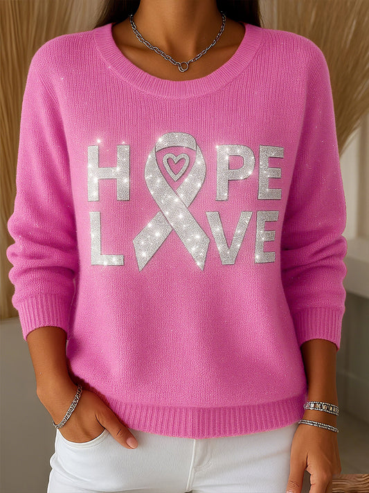 Women's Breast Cancer Awareness Hope Love Tops