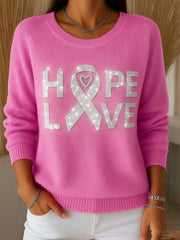 Women's Breast Cancer Awareness Hope Love Tops