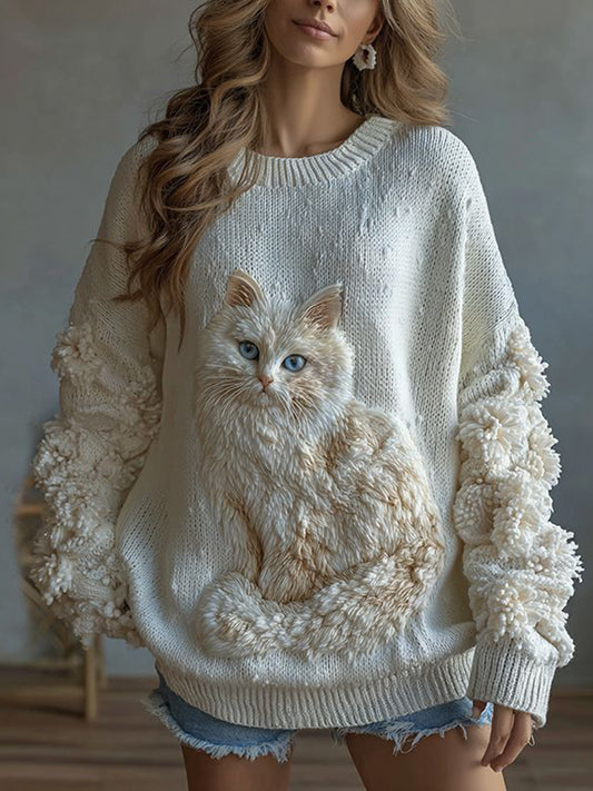 Women's Cat Knitted Sweater