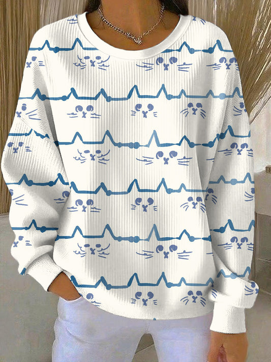 Women's Animal Print Casual Sweatshirt