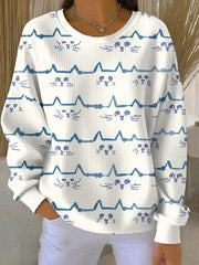 Women's Animal Print Casual Sweatshirt