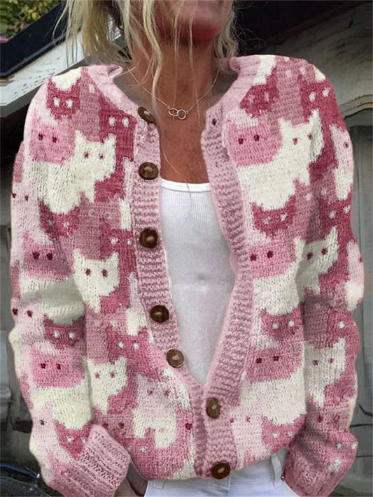 Women's Cat Knitted Sweater