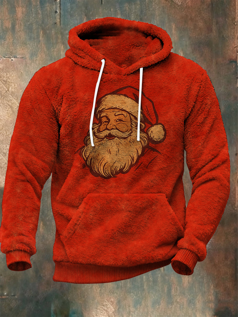 Men's Christmas Plush Hoodie