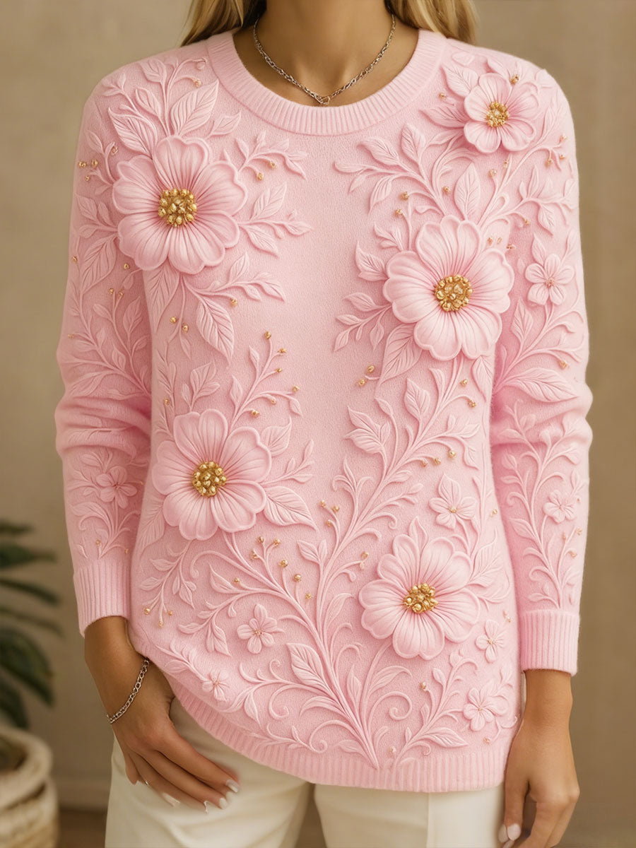 Women's Breast Cancer Floral Tops