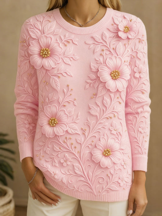 Women's Breast Cancer Floral Tops