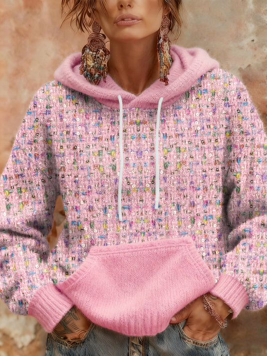 Women's Breast Cancer Awareness Pink Plaid Hoodies